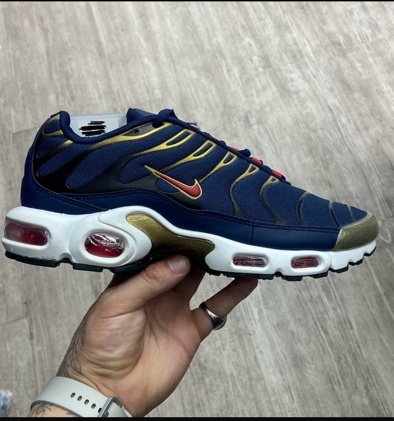 Nike Tn ( azul e dourado)